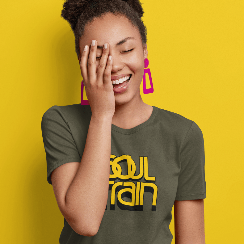 T-shirt premium unisexe du logo Soul Train