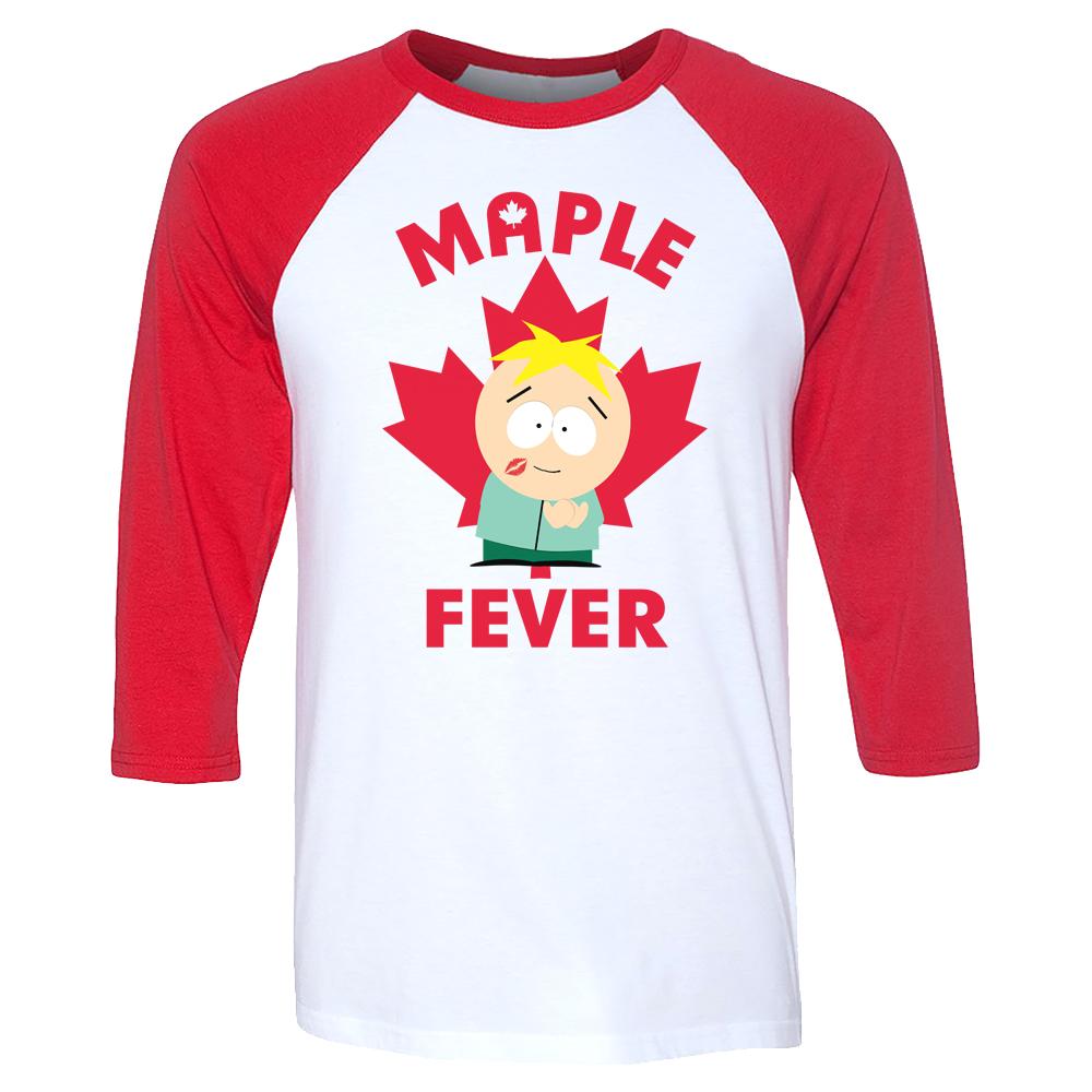 South Park Butters Maple Fever 3/4 Sleeve Baseball T - Shirt - Paramount Shop