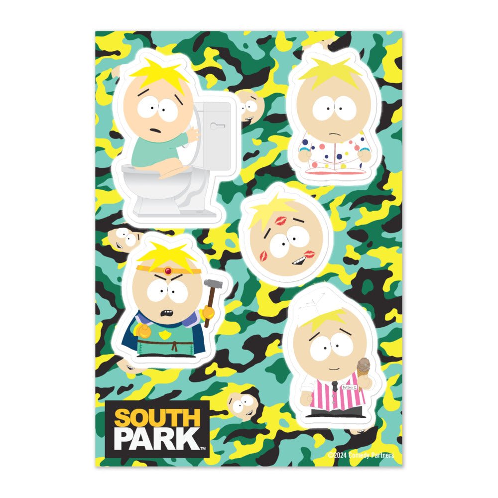 South Park Butters Sticker Sheet - Paramount Shop