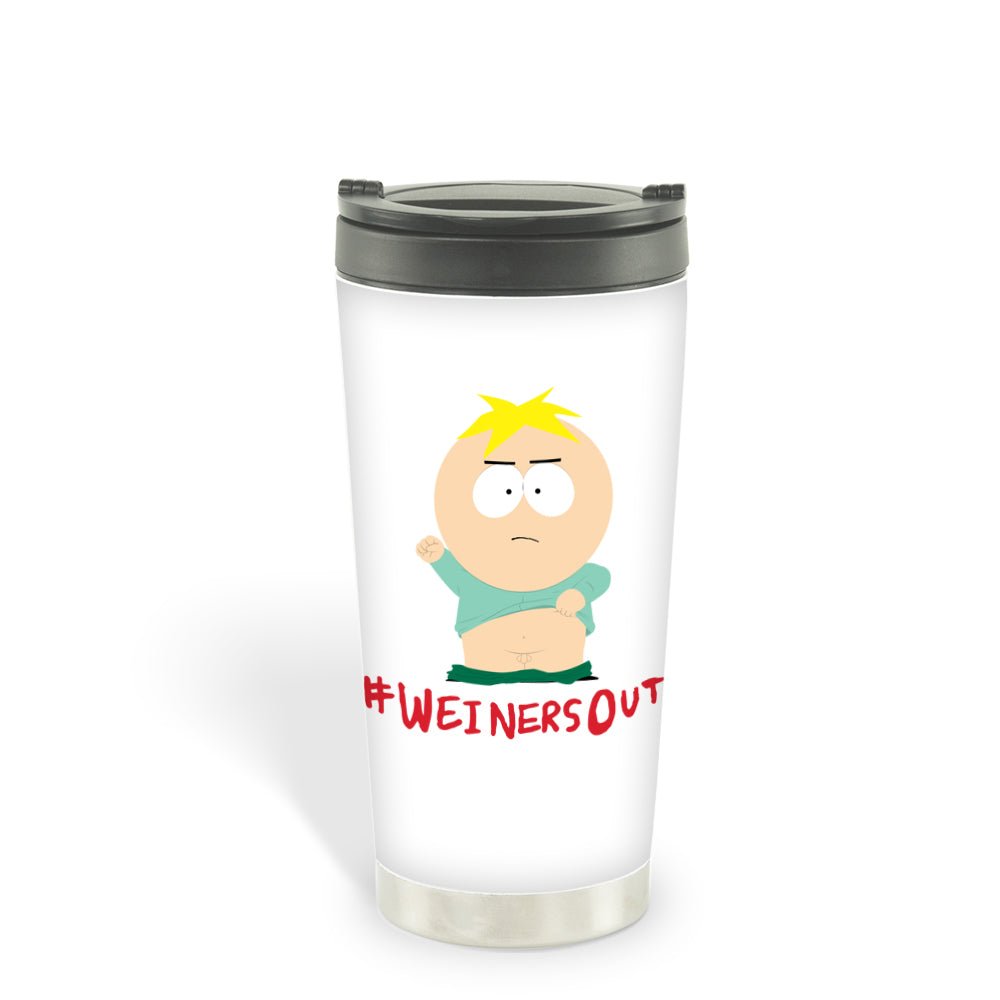 South Park Butters Weiners Out 16 oz Thermal Tumbler - Paramount Shop