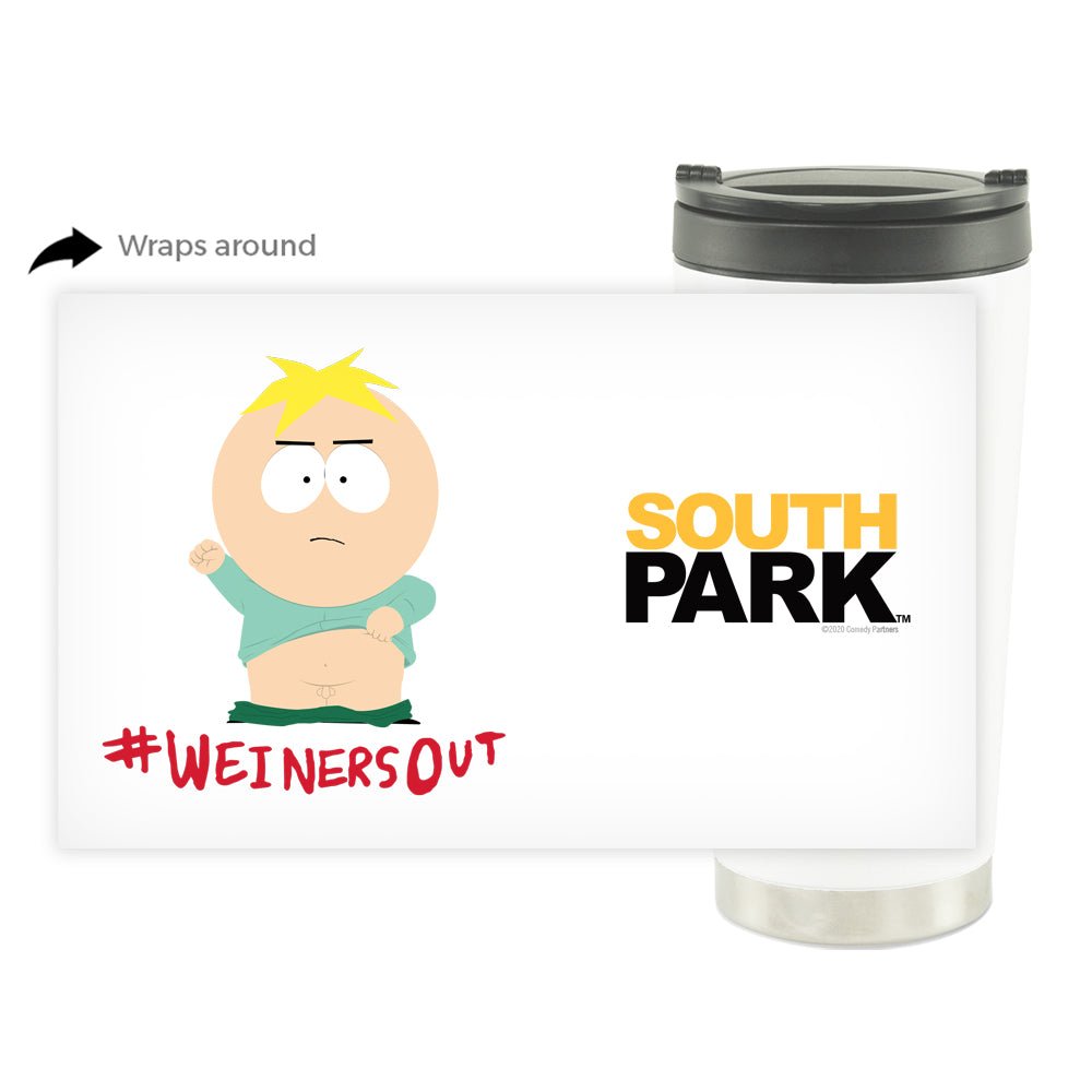 South Park Butters Weiners Out 16 oz Thermal Tumbler - Paramount Shop