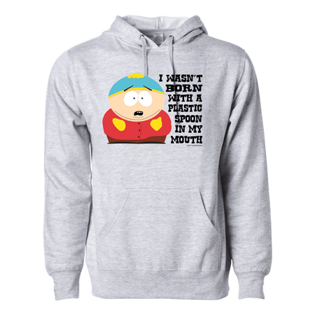 South Park Cartman Born with a Plastic Spoon Hooded Sweatshirt - Paramount Shop