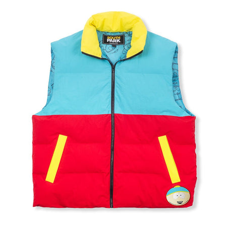 South Park Cartman Colorblock Puffer Vest - Paramount Shop