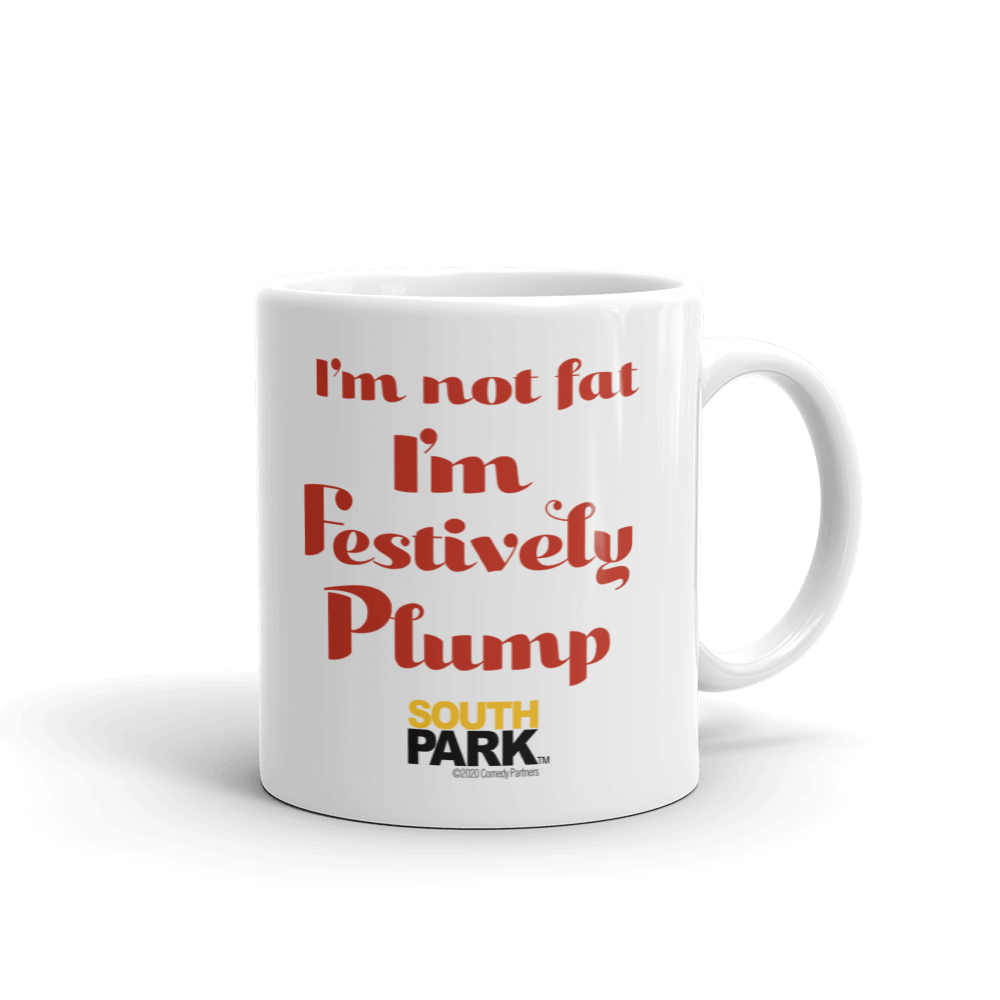 South Park Cartman Festively Plump White Mug - Paramount Shop