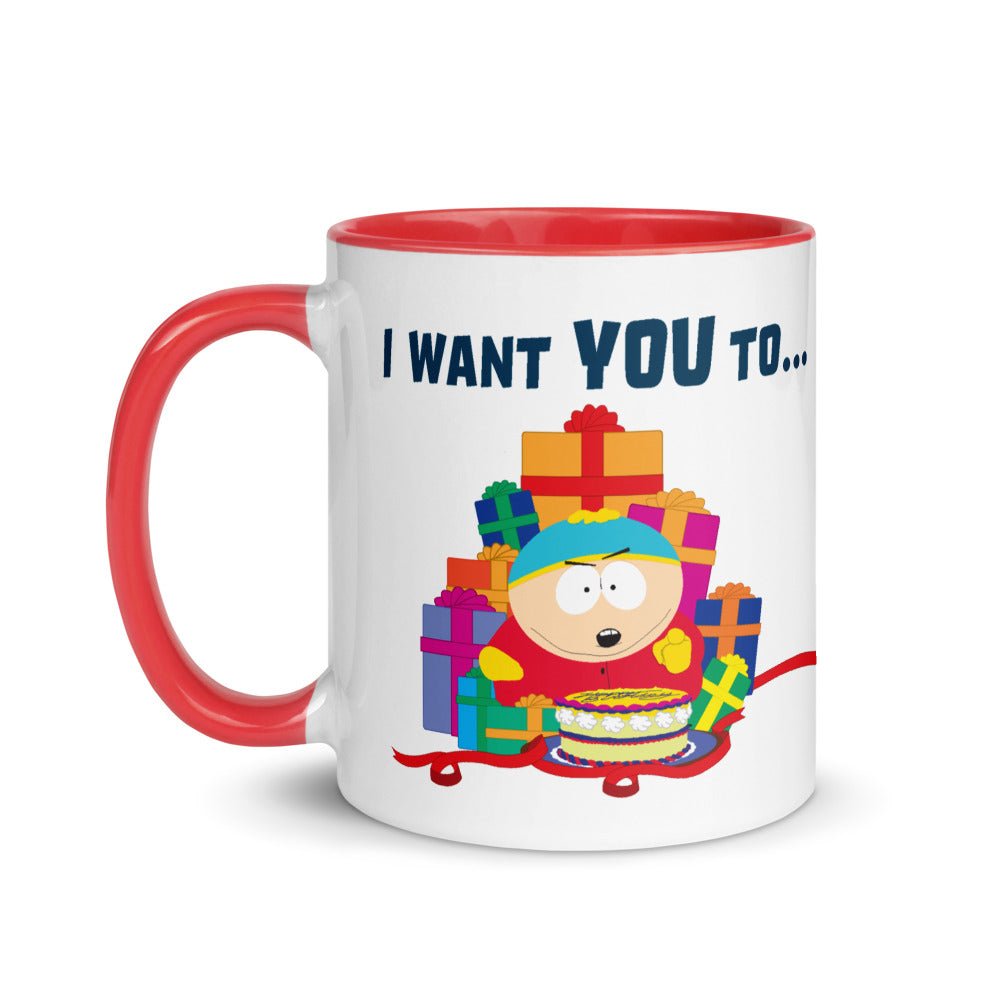 South Park Cartman Give Me Presents Mug - Paramount Shop