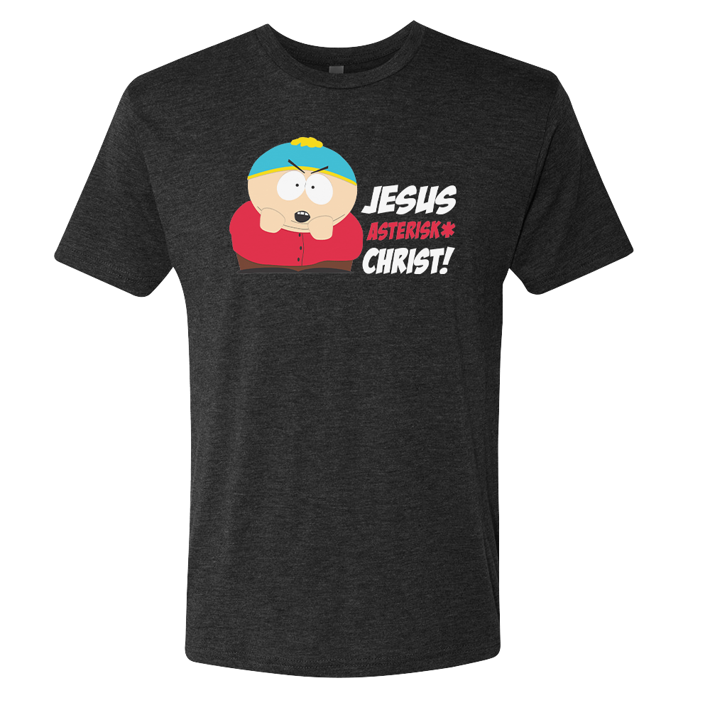 South Park Cartman Jesus Christ Men's Tri - Blend T - Shirt - Paramount Shop