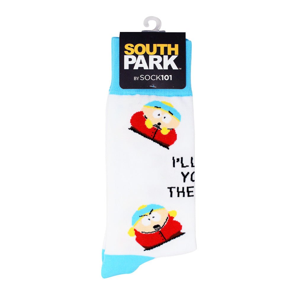 South Park Cartman Kick You in the Nuts Socks - Paramount Shop