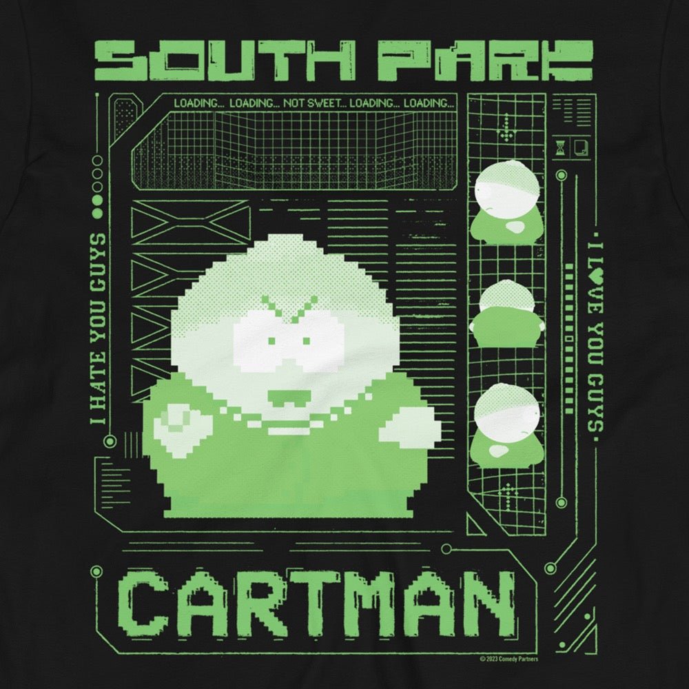 South Park Cartman Pixel Art Long Sleeve T - Shirt - Paramount Shop