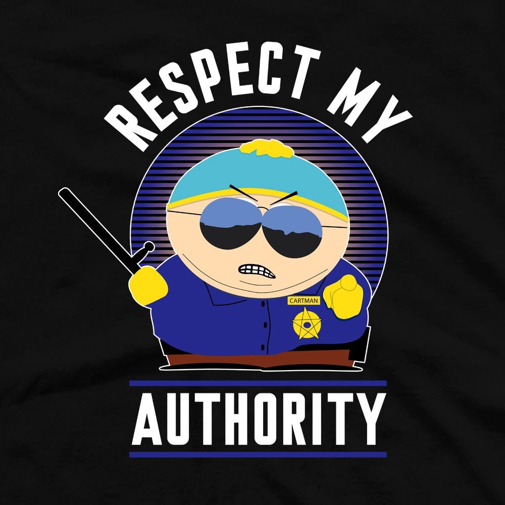 South Park Cartman Respect My Authority Adult Tank Top - Paramount Shop