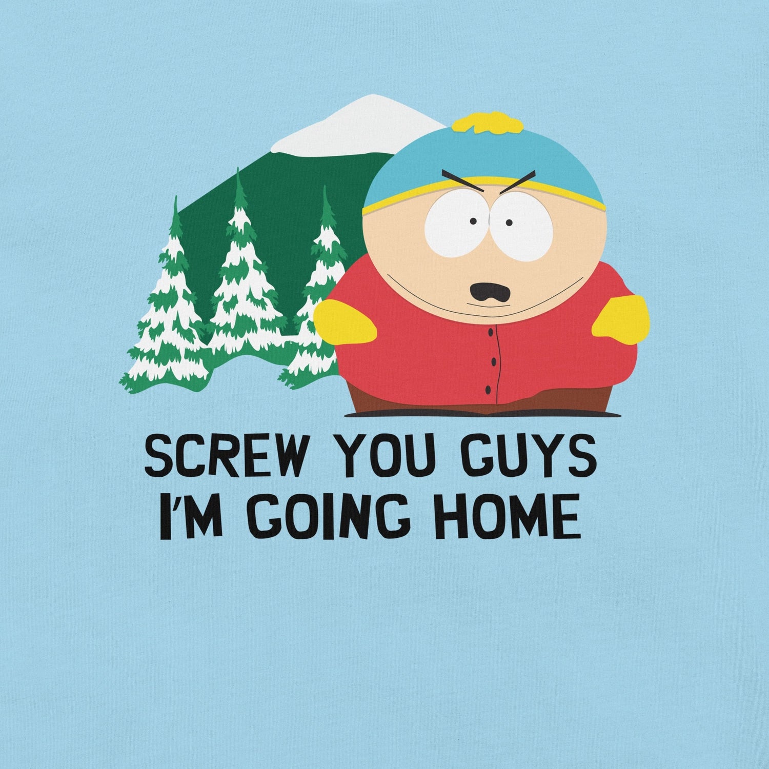 South Park Cartman Screw You Guys Adult Short Sleeve T-Shirt - Paramount Shop