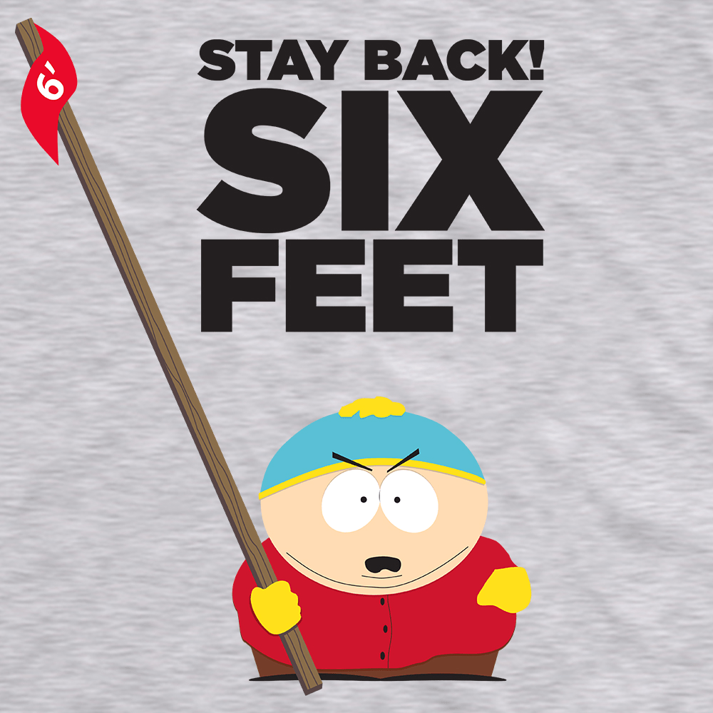 South Park Cartman Stay Back Adult Short Sleeve T - Shirt - Paramount Shop