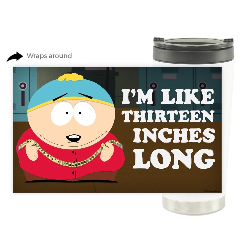 South Park Cartman Thirteen Inches Long 16 oz Stainless Steel Thermal Travel Mug - Paramount Shop