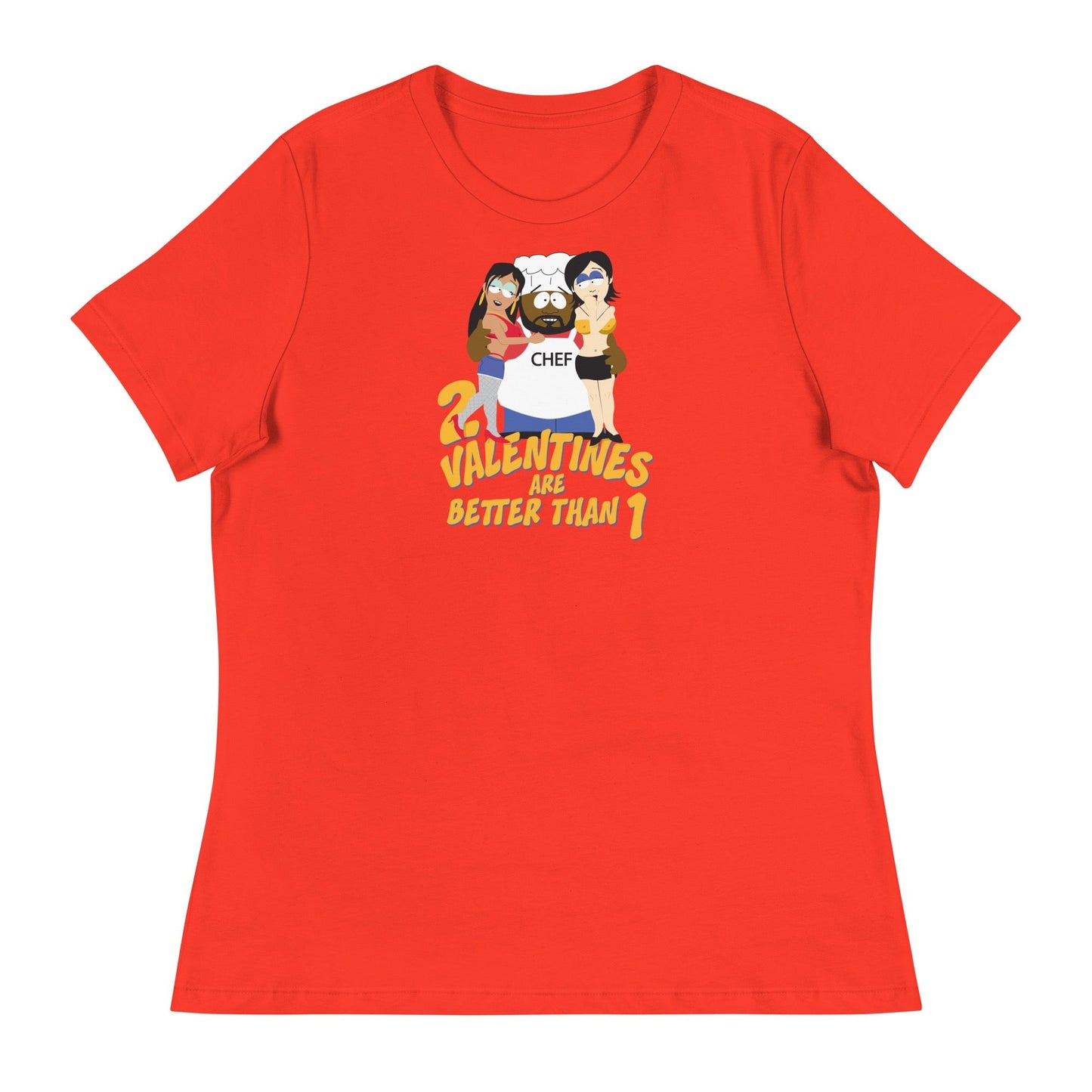 South Park Chef 2 Valentine's Are Better Than 1 Women's T - Shirt - Paramount Shop