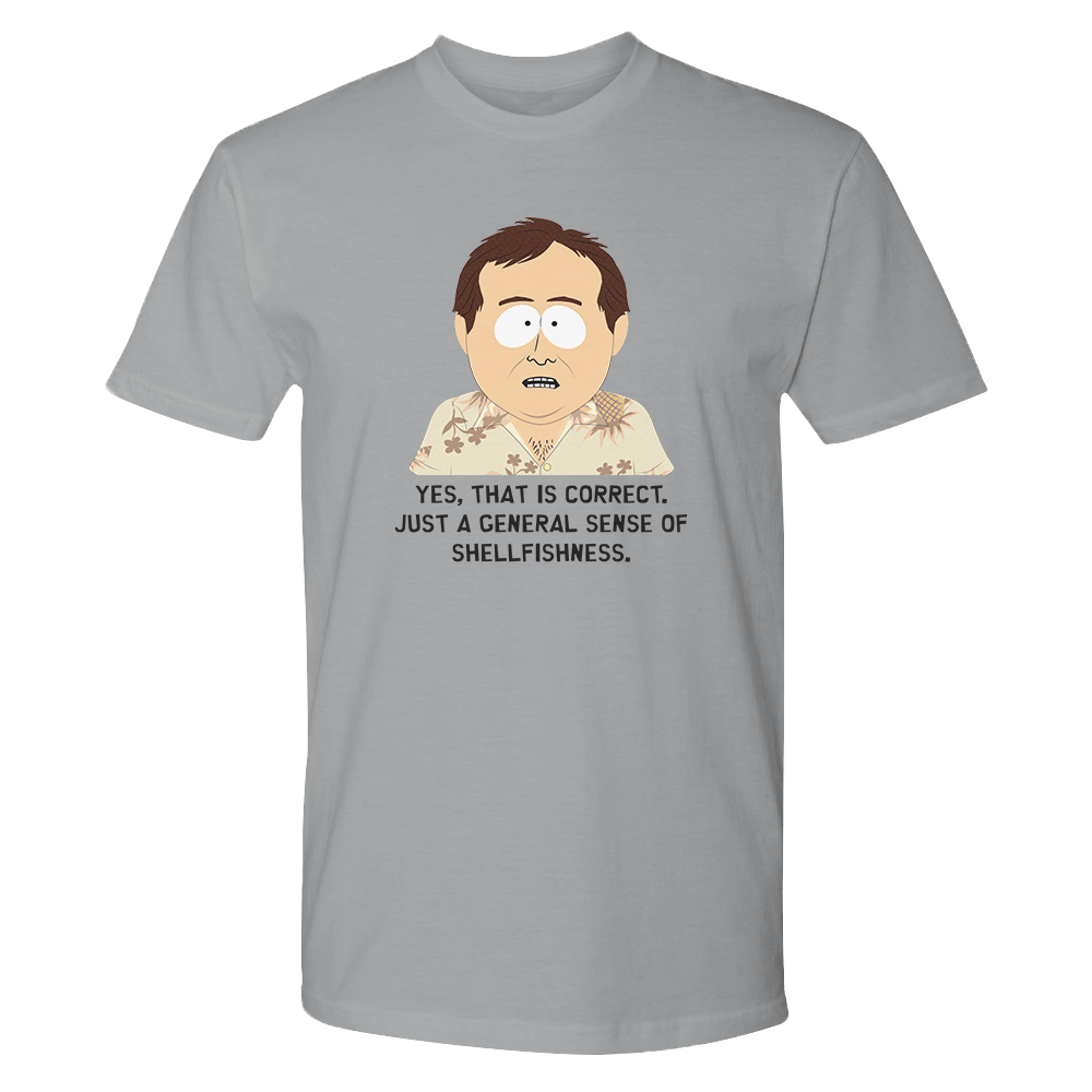 South Park Clyde Donovan Shellfishness Adult Short Sleeve T - Shirt - Paramount Shop