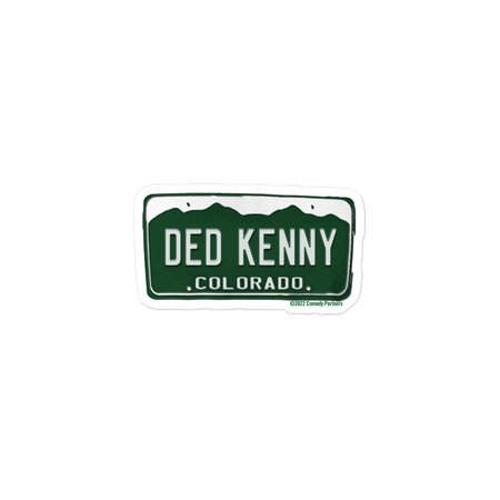South Park Ded Kenny License Plate Die Cut Sticker - Paramount Shop