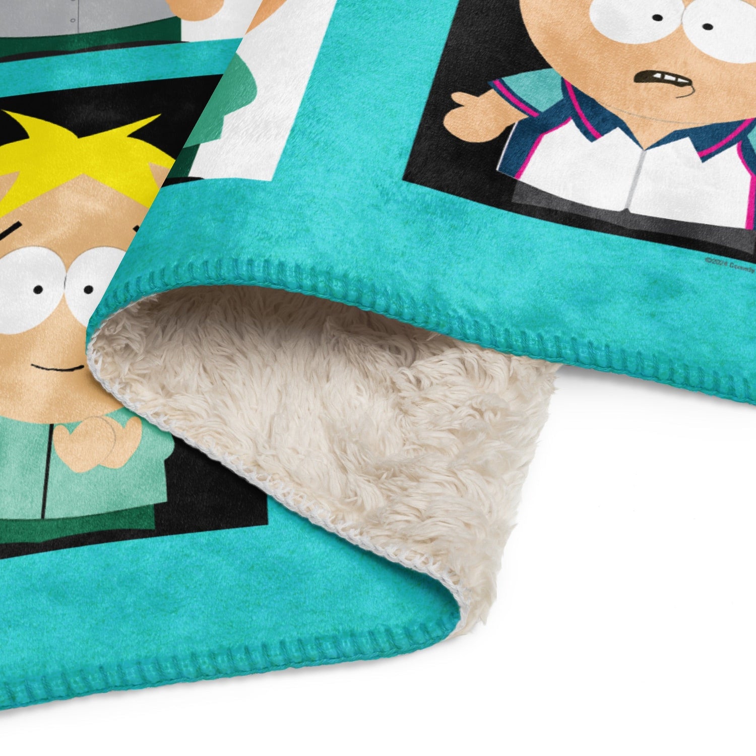 South Park Faces of Butters Sherpa Blanket - Paramount Shop