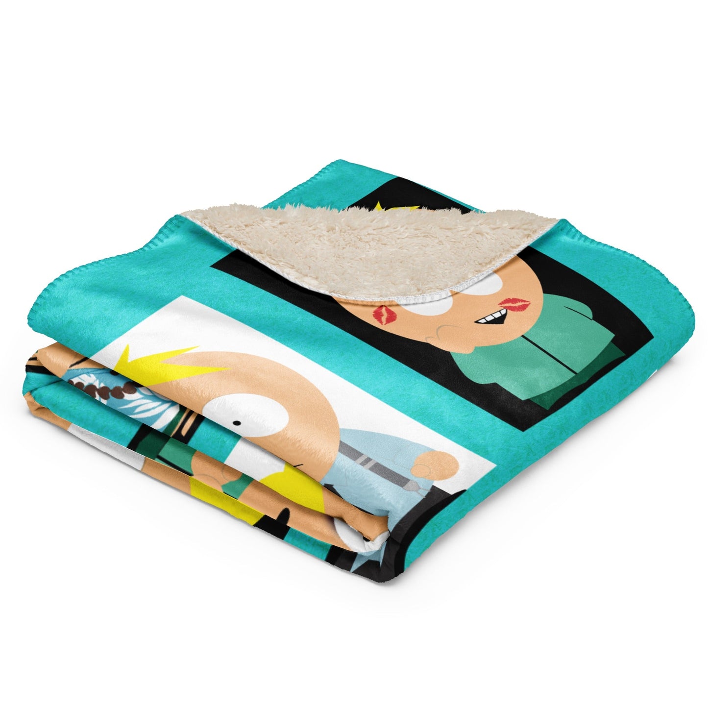 South Park Faces of Butters Sherpa Blanket - Paramount Shop