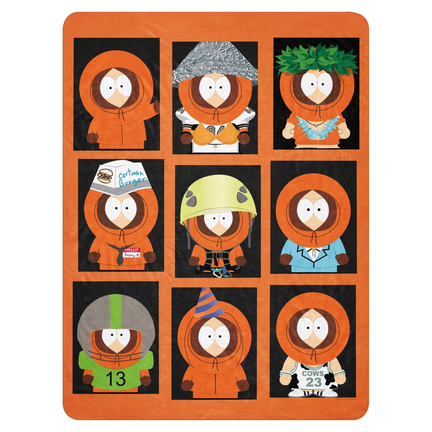 South Park Faces of Kenny Sherpa Blanket - Paramount Shop