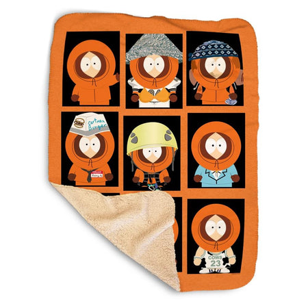 South Park Faces of Kenny Sherpa Blanket - Paramount Shop