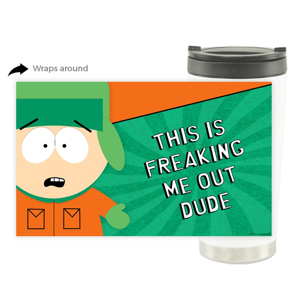 South Park Freaking Me Out Dude 16oz Stainless Steel Thermal Travel Mug - Paramount Shop