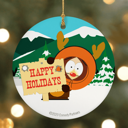 South Park Happy Holidays Round Ceramic Ornament - Paramount Shop