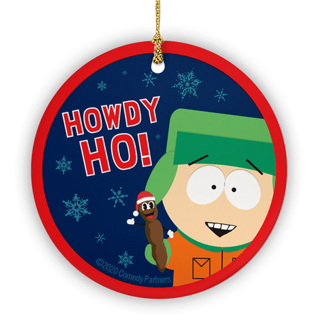 South Park Howdy Ho Round Ceramic Ornament - Paramount Shop