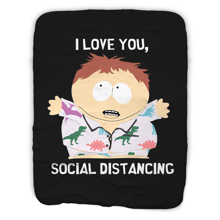 South Park I Love You Social Distancing Sherpa Blanket - Paramount Shop