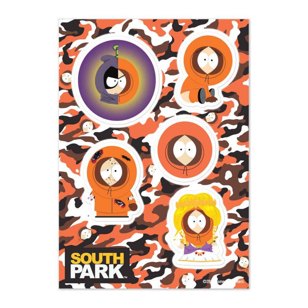 South Park Kenny Sticker Sheet - Paramount Shop