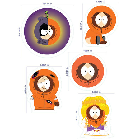 South Park Kenny Wall Sticker Sheet - Paramount Shop