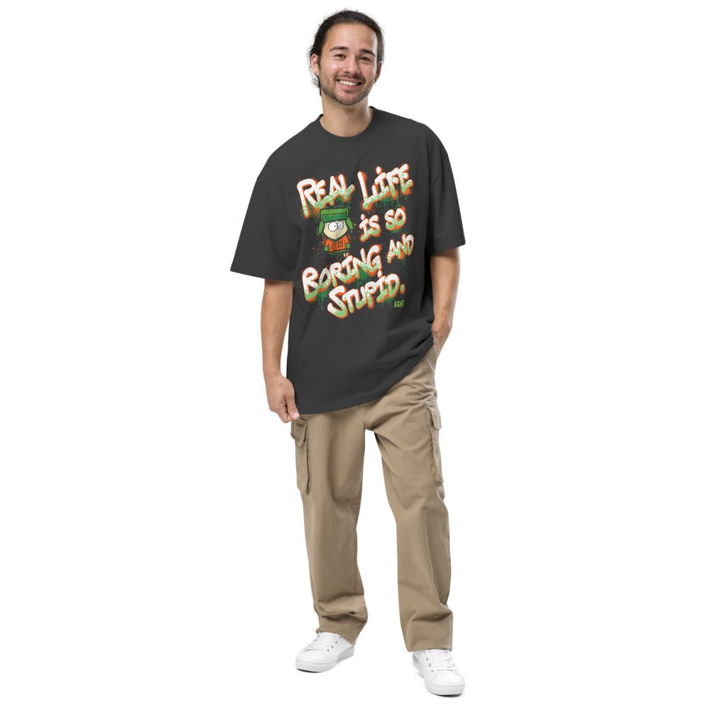 South Park Kyle Real Life Graffiti Oversized T - Shirt - Paramount Shop