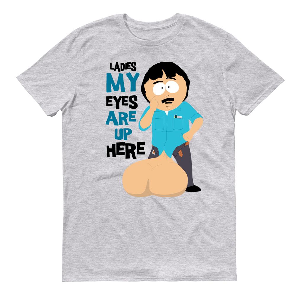 South Park Randy Eyes Up Here Adult Short Sleeve T - Shirt - Paramount Shop