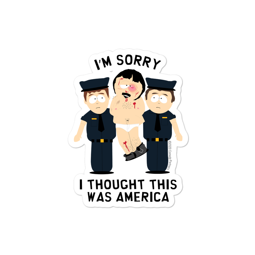 South Park Randy I Thought This Was America Die Cut Sticker - Paramount Shop