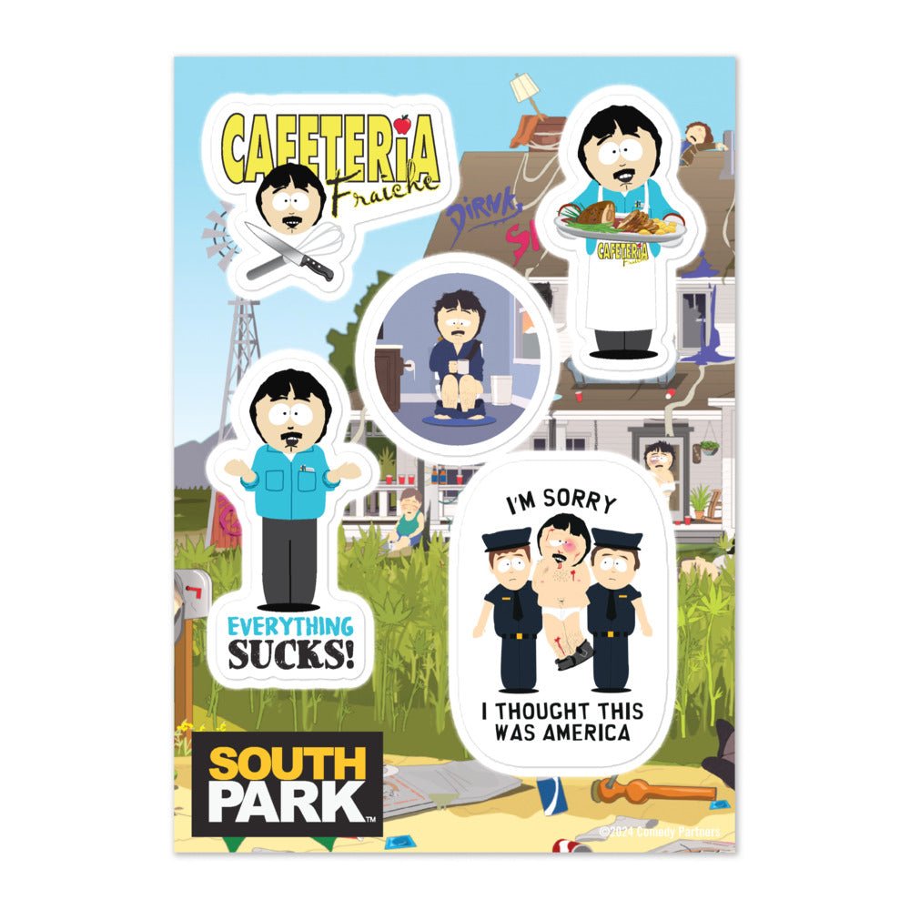 South Park Randy Sticker Sheet - Paramount Shop