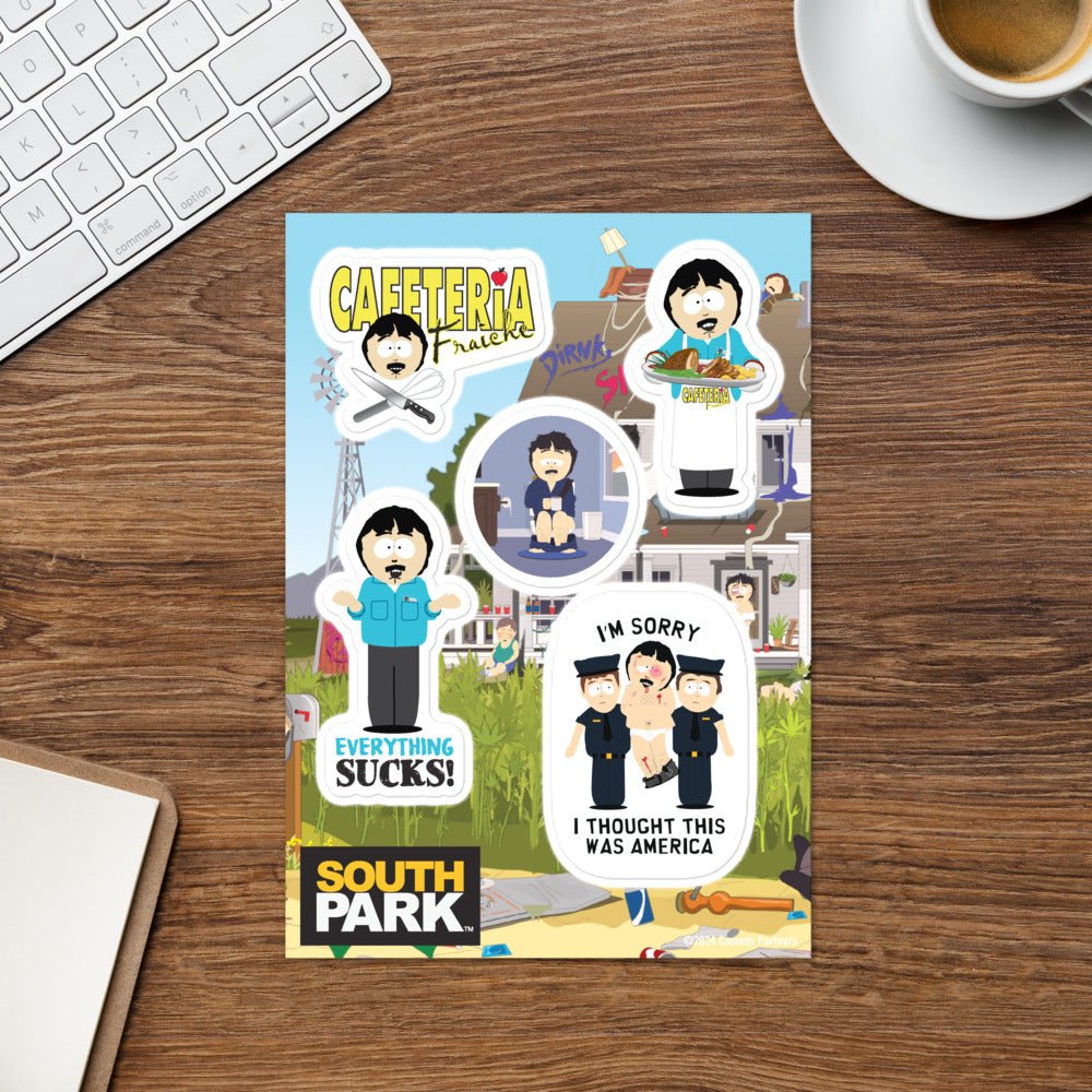 South Park Randy Sticker Sheet - Paramount Shop