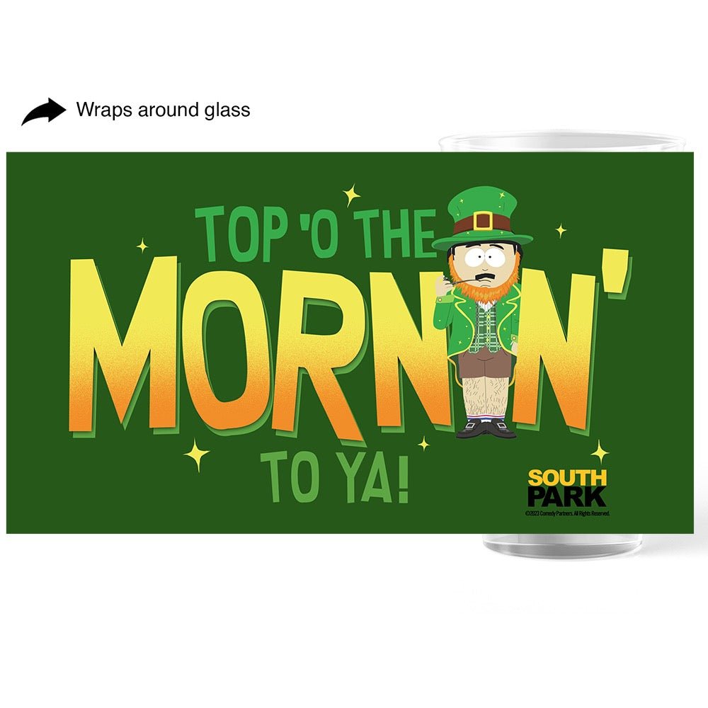 South Park Randy Top'o The Morning To Ya Wrap Pint Glass - Paramount Shop