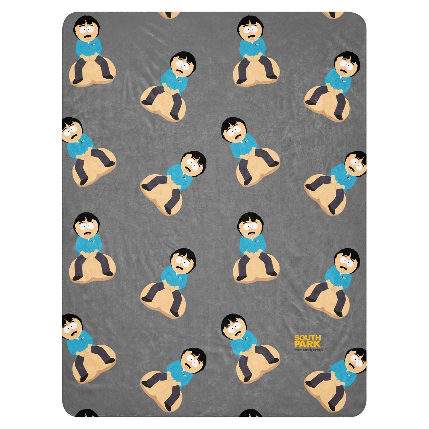 South Park Randy's Balls Pattern Sherpa Blanket - Paramount Shop