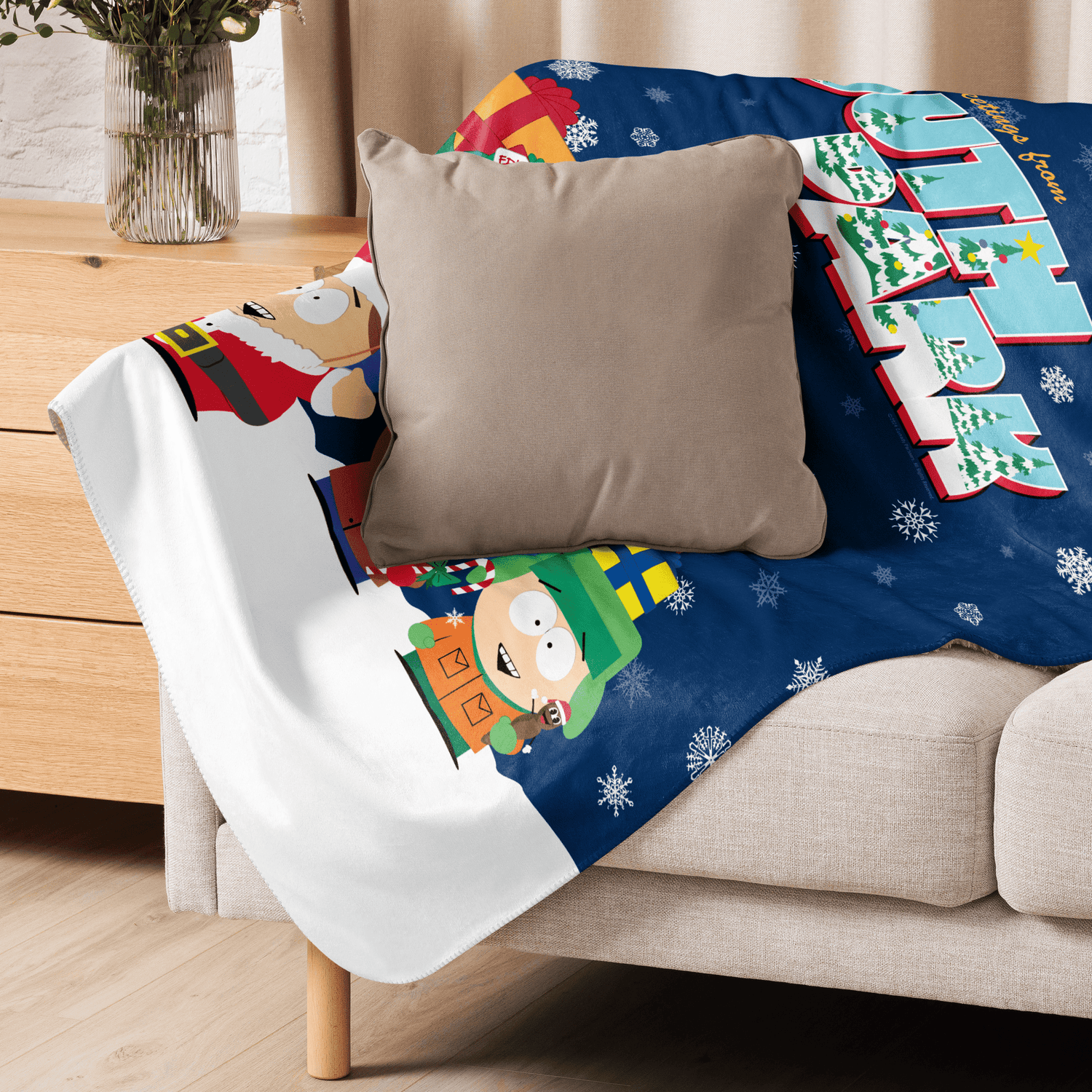 South Park Season Greetings Sherpa Blanket - Paramount Shop