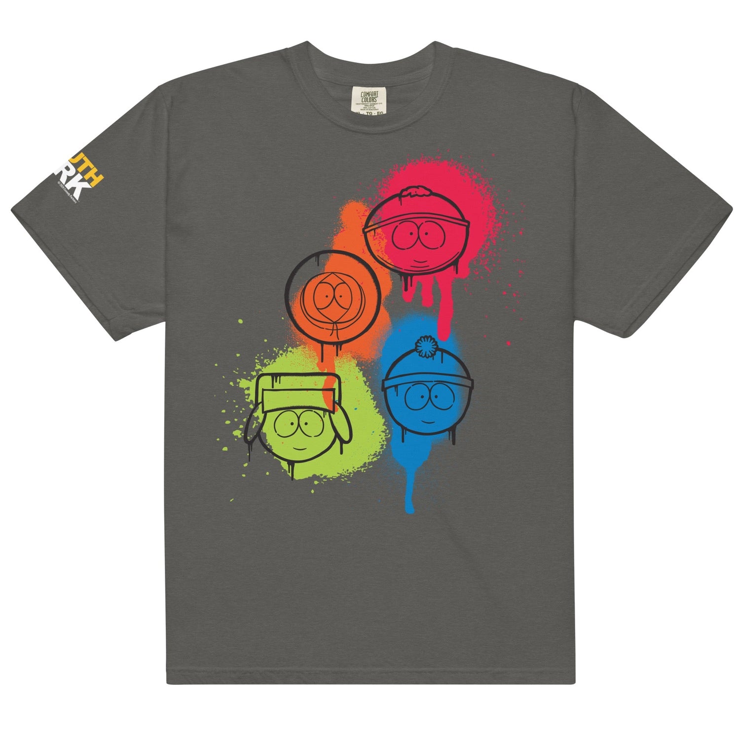 South Park Spray Paint Comfort Colors T - Shirt - Paramount Shop