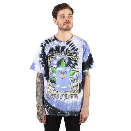 South Park Towelie Don't Forget to Bring a Towel Tie - Dye T - Shirt - Paramount Shop