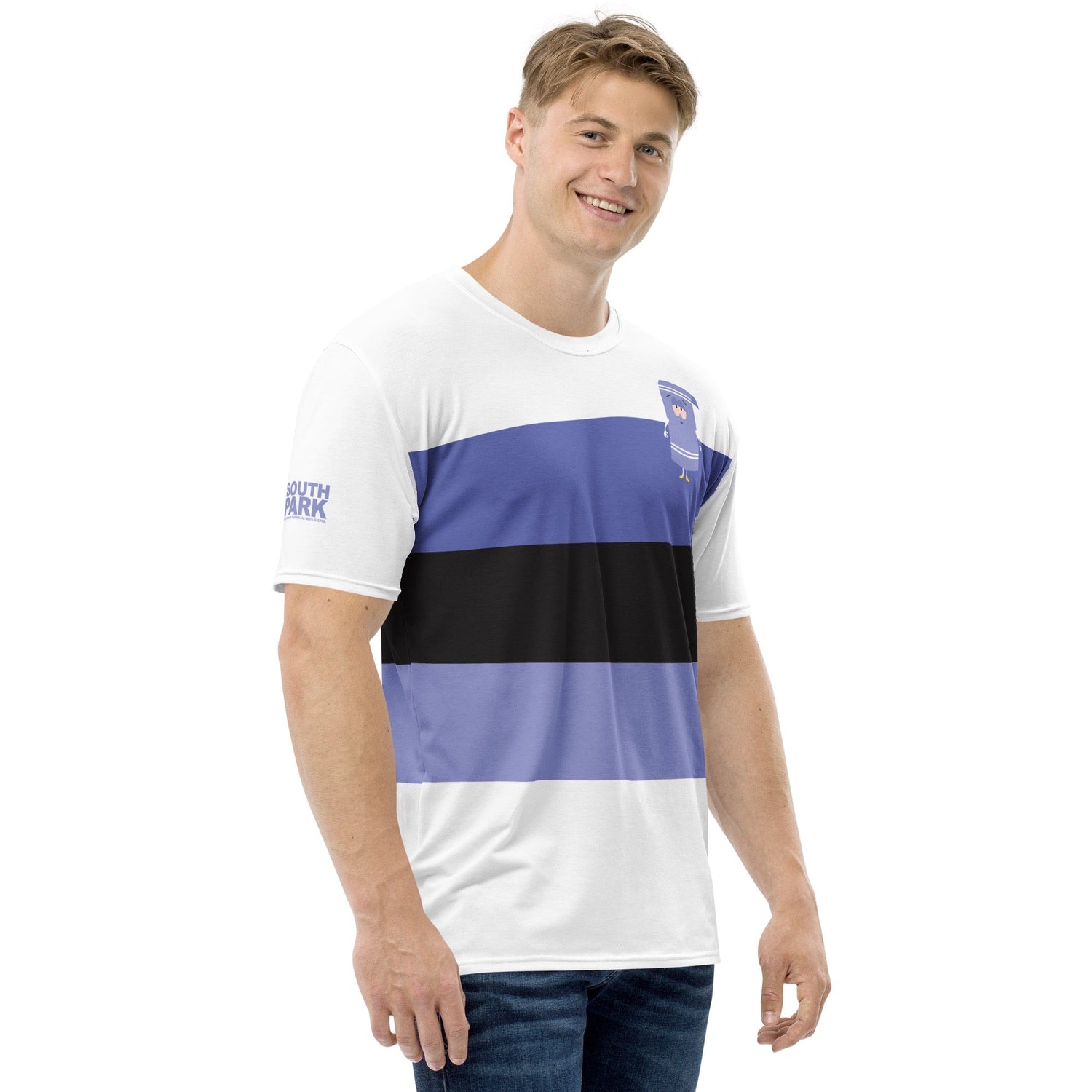 South Park Towelie Striped Unisex Short Sleeve T - Shirt - Paramount Shop