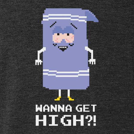 South Park Towelie Wanna Get High Men's Tri - Blend T - Shirt - Paramount Shop