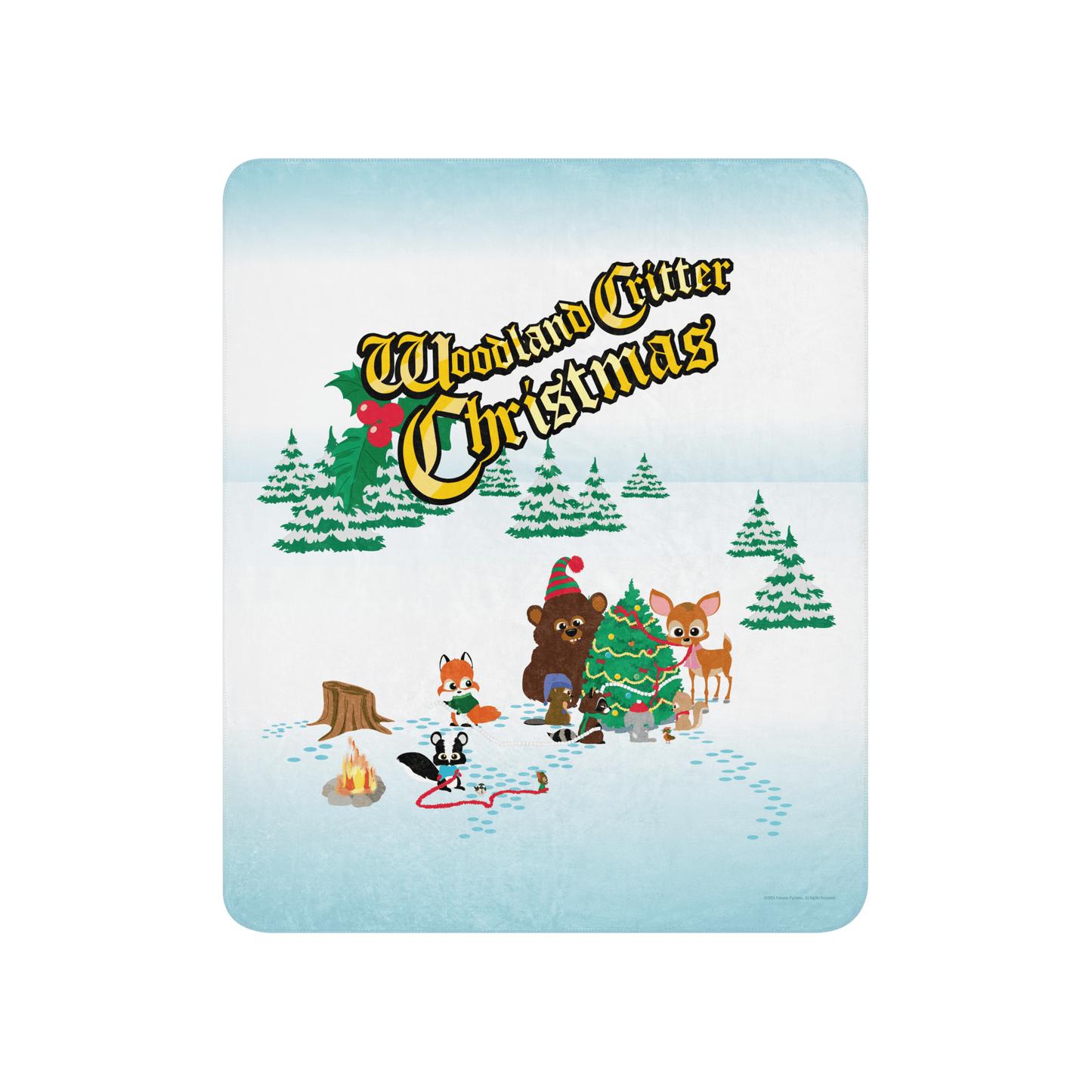 South Park Woodland Critter Christmas Sherpa Blanket - Paramount Shop