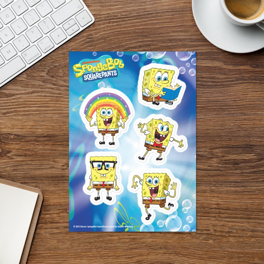 SpongBob SquarePants Sticker Sheet - Paramount Shop