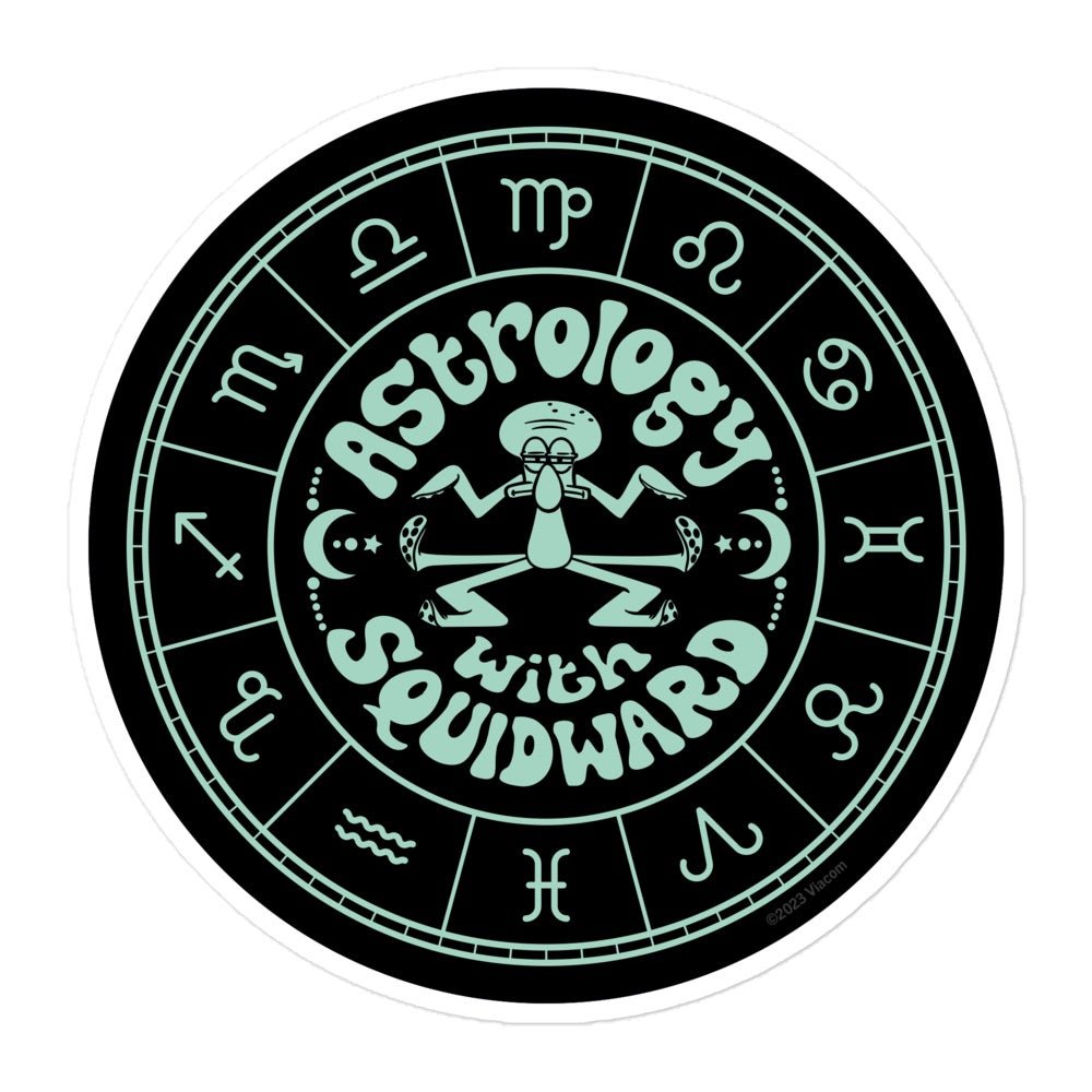 SpongeBob Astrology with Squidward Sticker - Paramount Shop