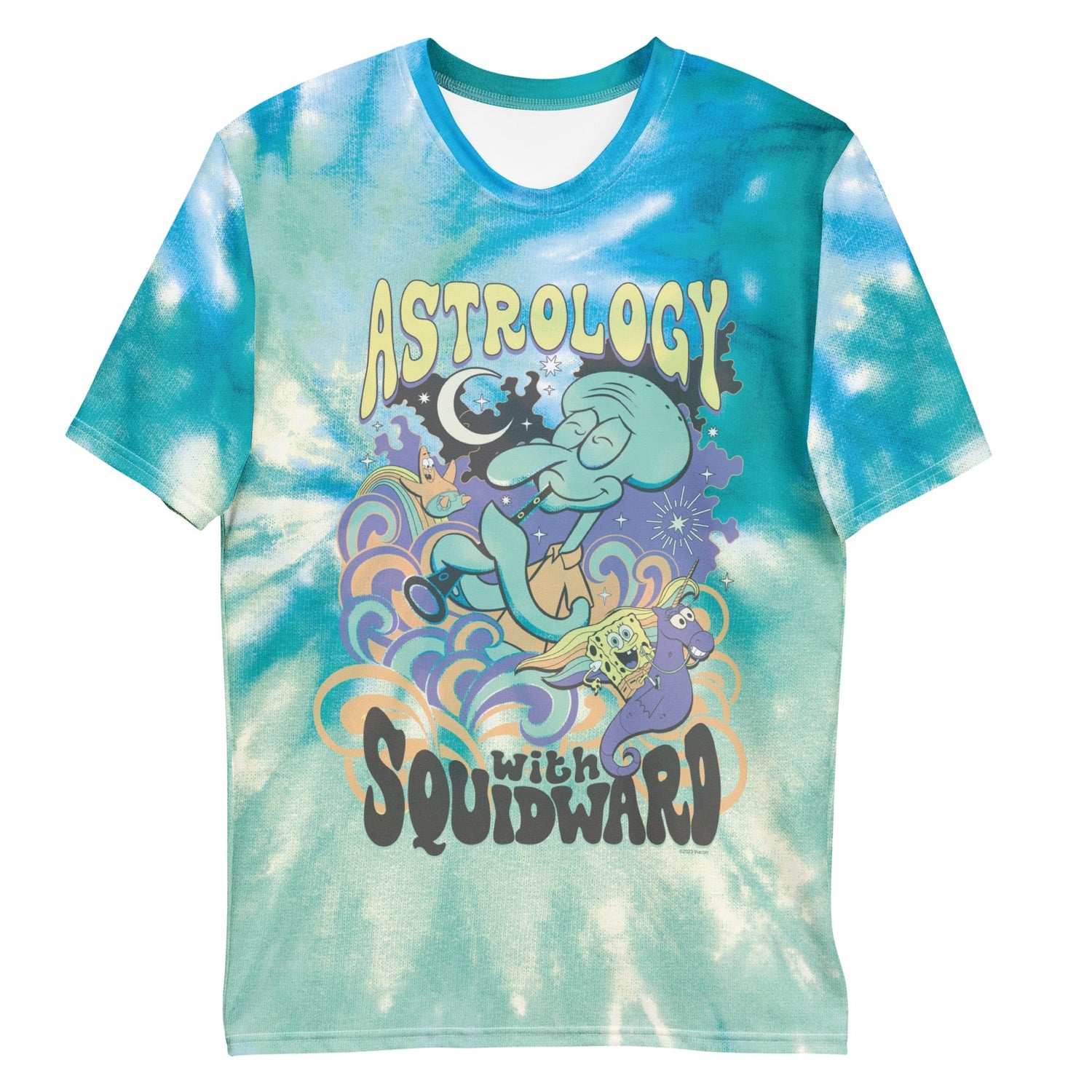 SpongeBob Astrology with Squidward Tie Dye T - Shirt - Paramount Shop