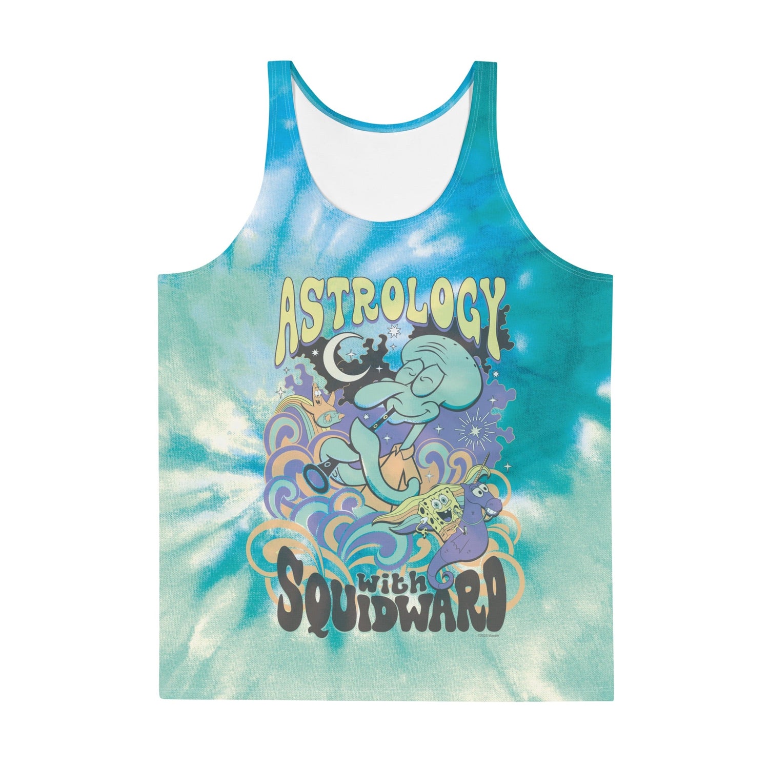 SpongeBob Astrology with Squidward Tie Dye Tank Top - Paramount Shop