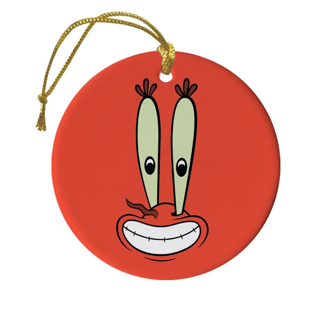SpongeBob Mr. Krabs Round Christmas Ornament - Paramount Shop