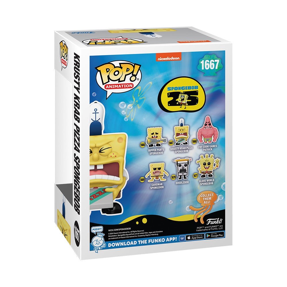 SpongeBob SquarePants 25th Anniversary SpongeBob with Pizza Funko Pop