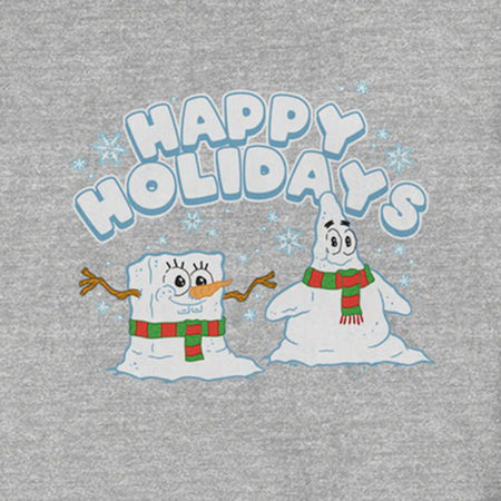 SpongeBob SquarePants and Patrick Happy Holidays Crewneck Sweatshirt - Paramount Shop