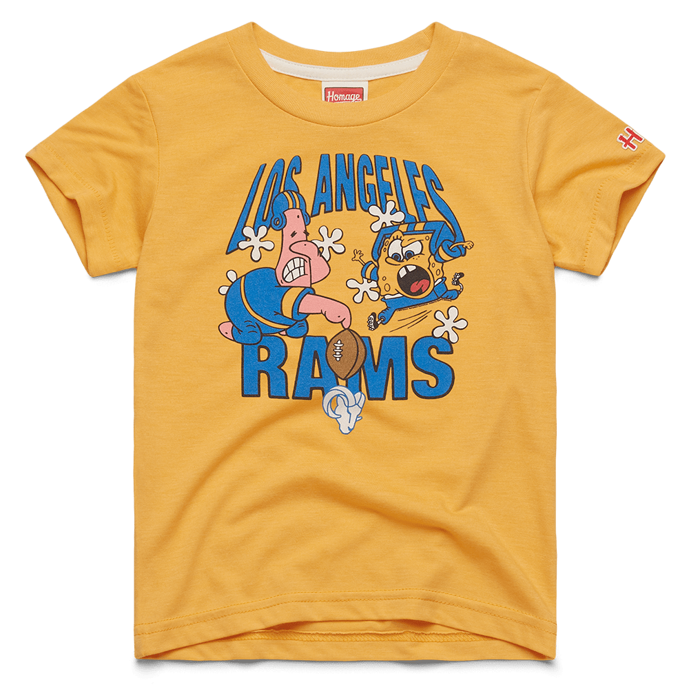 SpongeBob SquarePants and Patrick x LA Rams Youth Short Sleeve T - Shirt - Paramount Shop